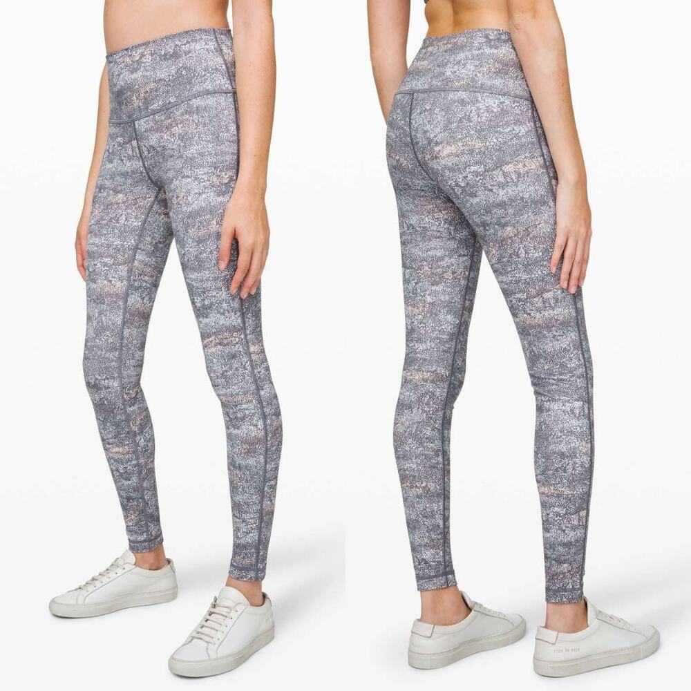 Lululemon | Wunder Under High Rise Tight 28"  Full-On Luxtreme Gray Pink Legging